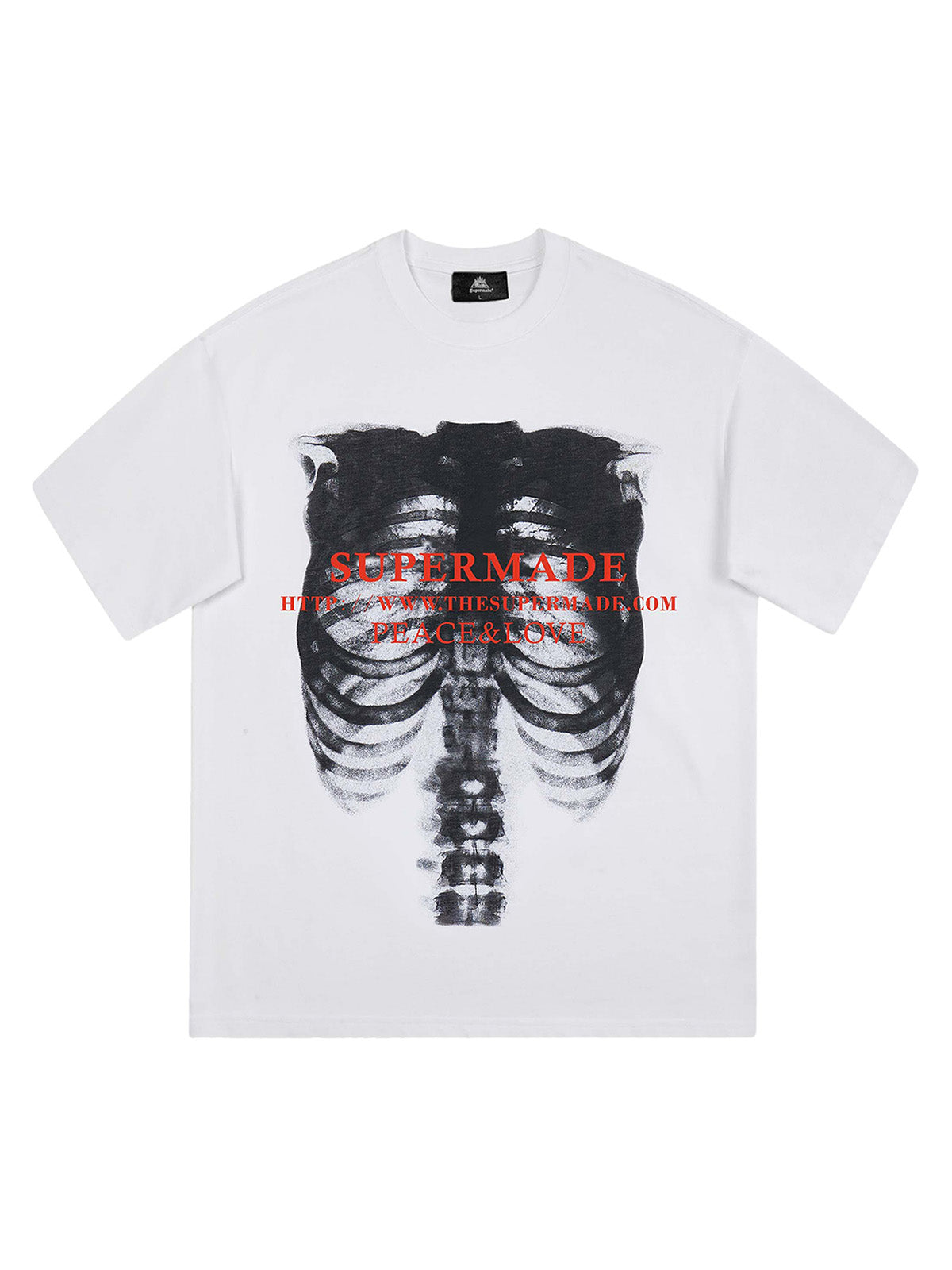 Sneakerhill Skull Image Street Hip-Hop T-shirt - 2131 SP2408075R4E