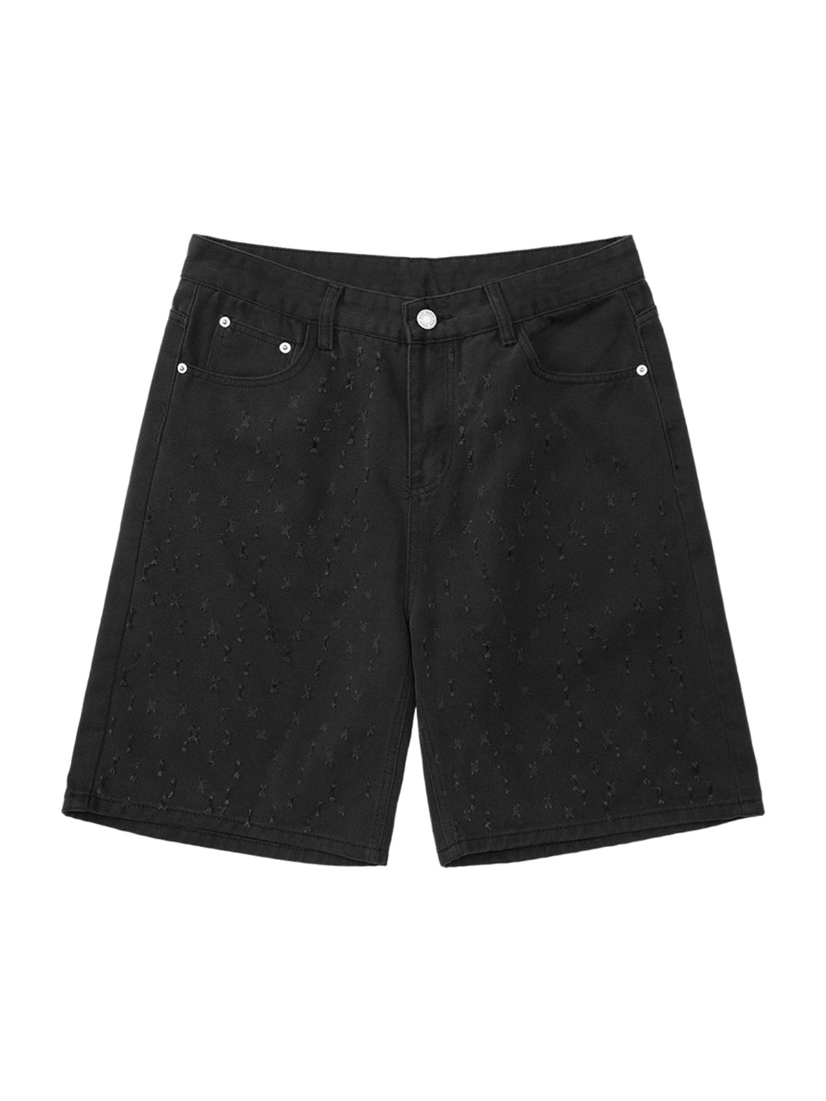 Sneakerhill High Street Niche Design Ripped Denim Shorts SP240611Q7CL