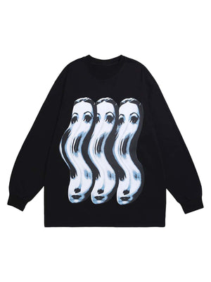 Sneakerhill Spoof Portrait Crew Neck Sweatshirt SP230824D0AI