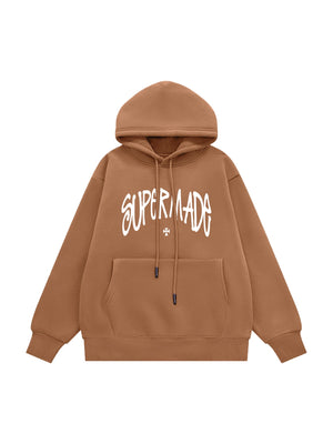 Sneakerhill Interest Letter Print Hoodie