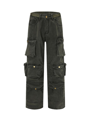 Sneakerhill Wear Everything With Baggy Denim Overalls - 1984 SP231117QHBD