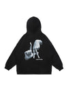 Sneakerhill Gesture Print Hoodie -1268