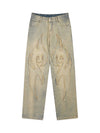 Sneakerhill American Embroidered Straight-leg Jeans - 1651 SP230524SDKR