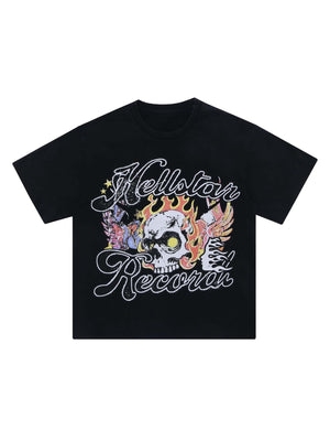 Sneakerhill Demon Skull Print T-Shirt SP2308106J9B