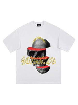 Sneakerhill Skull Cut Desigrinted T-shirt SP240301HPEF