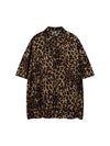 Vintage Wild Leopard Print Button-Up Shirt - 2017