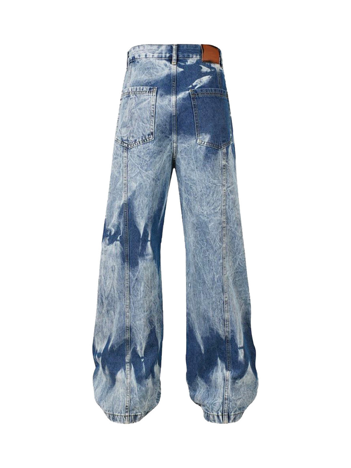 Sneakerhill High Street Washed Distressed Work Jeans - 2163 - sneakerhillcom