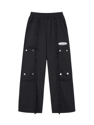 Sneakerhill High Street Spliced Button Patchwork Pants SP240426D7S4