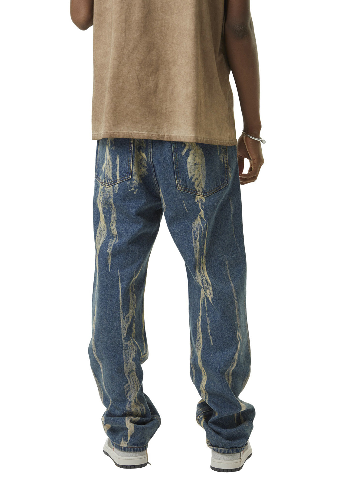 Sneakerhill Lightning Flying Tie-Dye Hip-Hop Jeans - sneakerhillcom