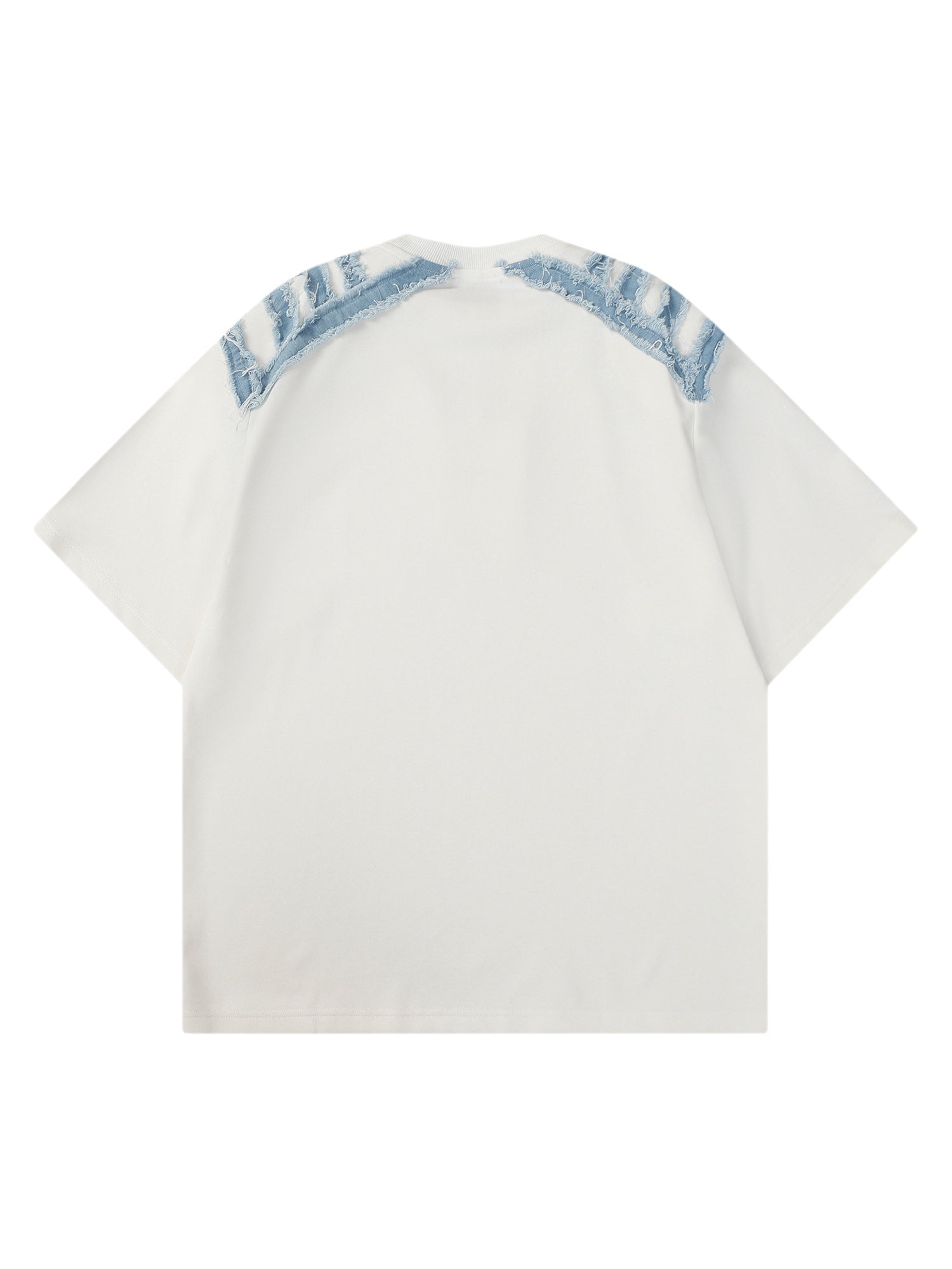 Sneakerhill Niche Design Patchwork Short-sleeved T-shirt SP240417Y7OJ