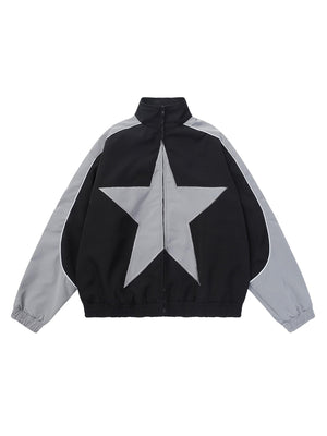 Sneakerhill Pentagram Embroidered Jacket - 1638 - sneakerhillcom