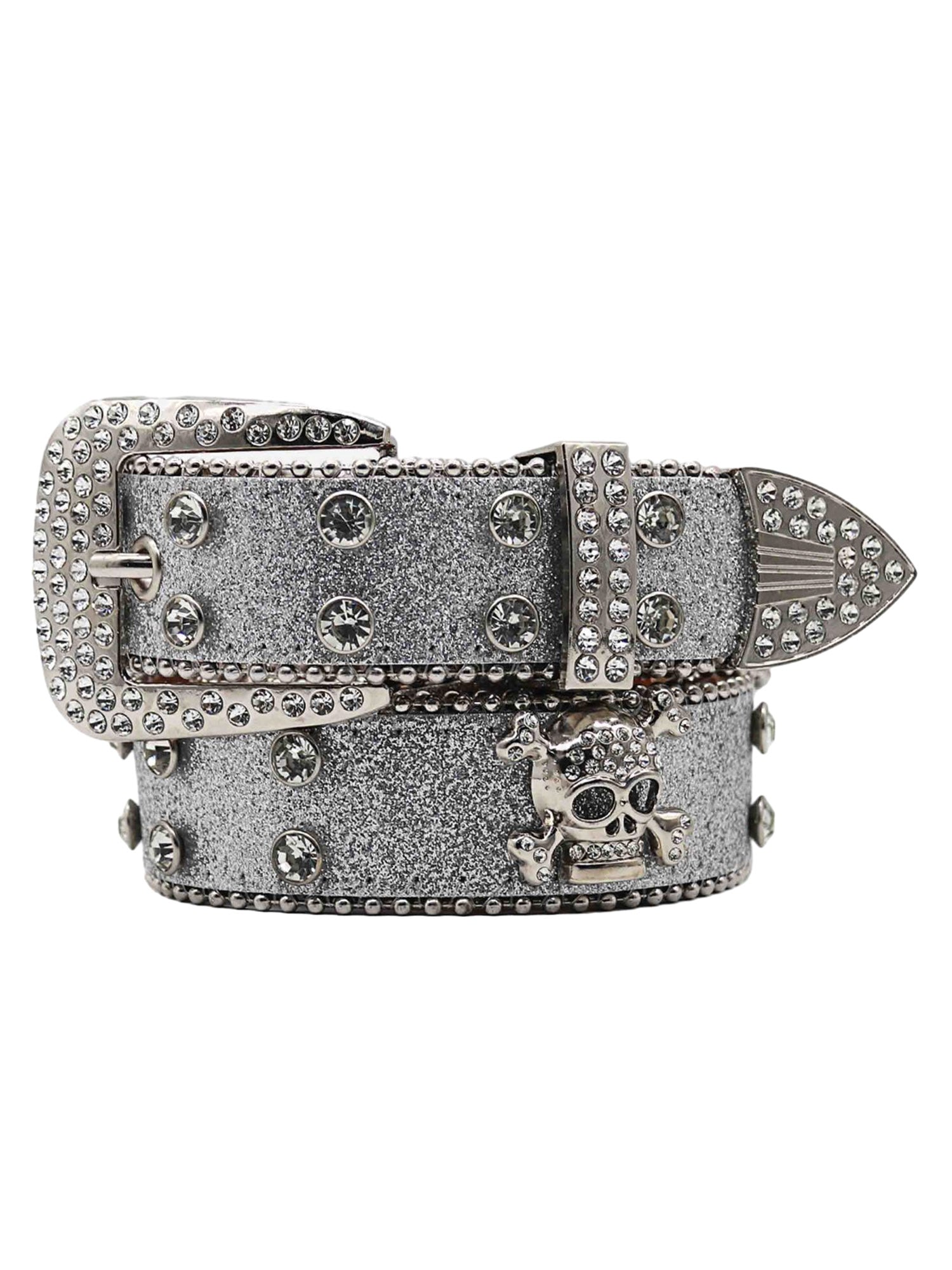 Sneakerhill Studded Rhinestone Belt-1797