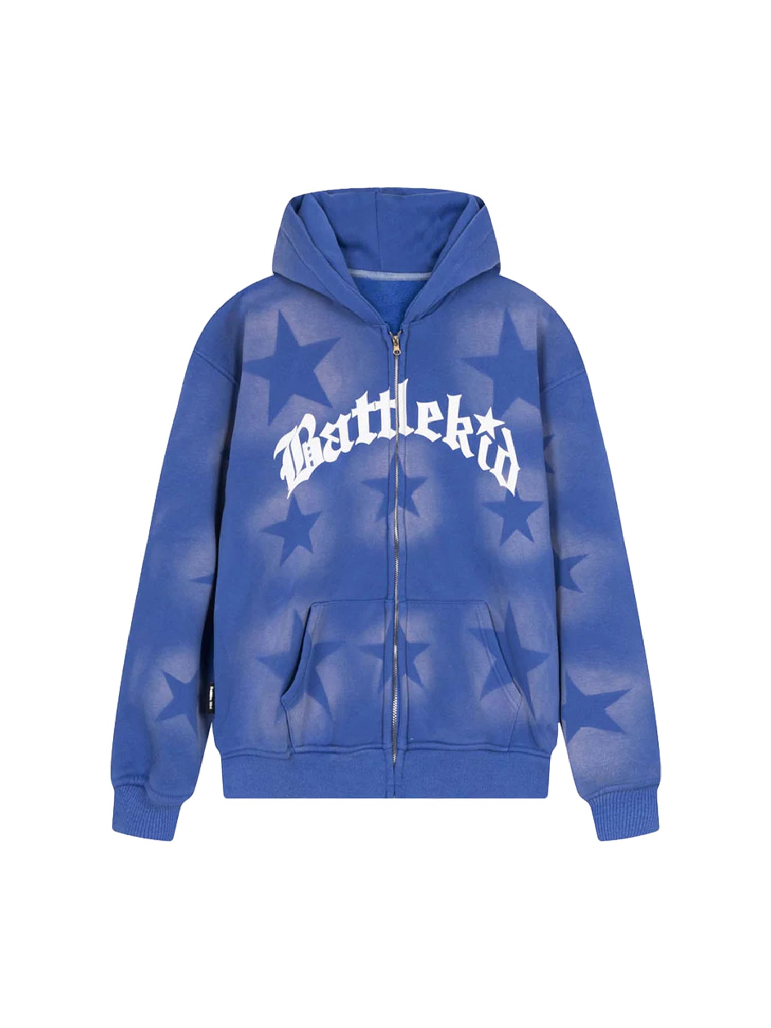 Sneakerhill Star Letter Print Zipper Hoodie Jacket - 1540 SP230217TI4B