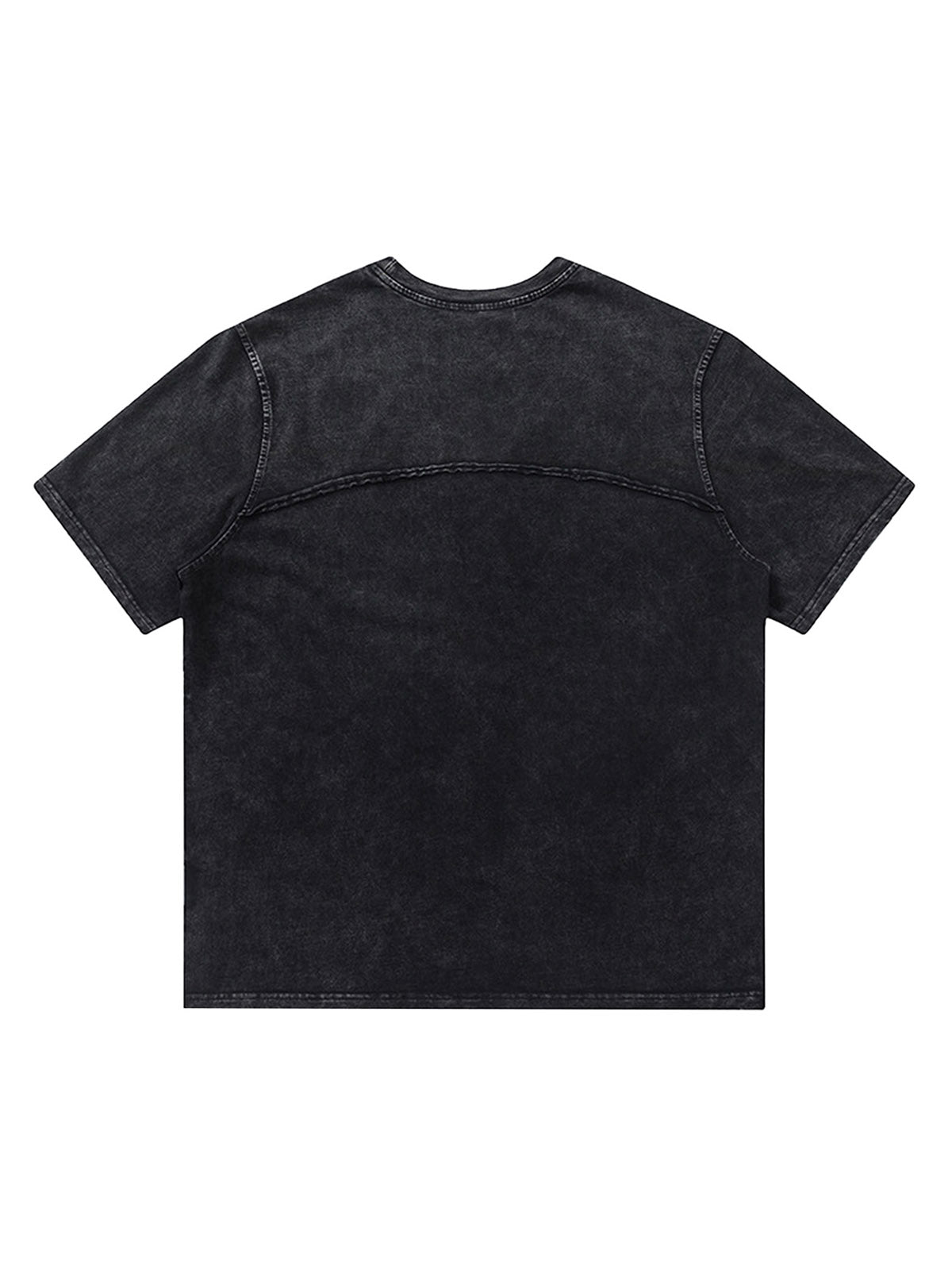 Sneakerhill Split Raw Edge Short Sleeve T-shirt - 2159 SP240624ACN9