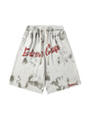 Sneakerhill High Street Design Tie-dye Letter Casual Shorts SP240601GVCJ