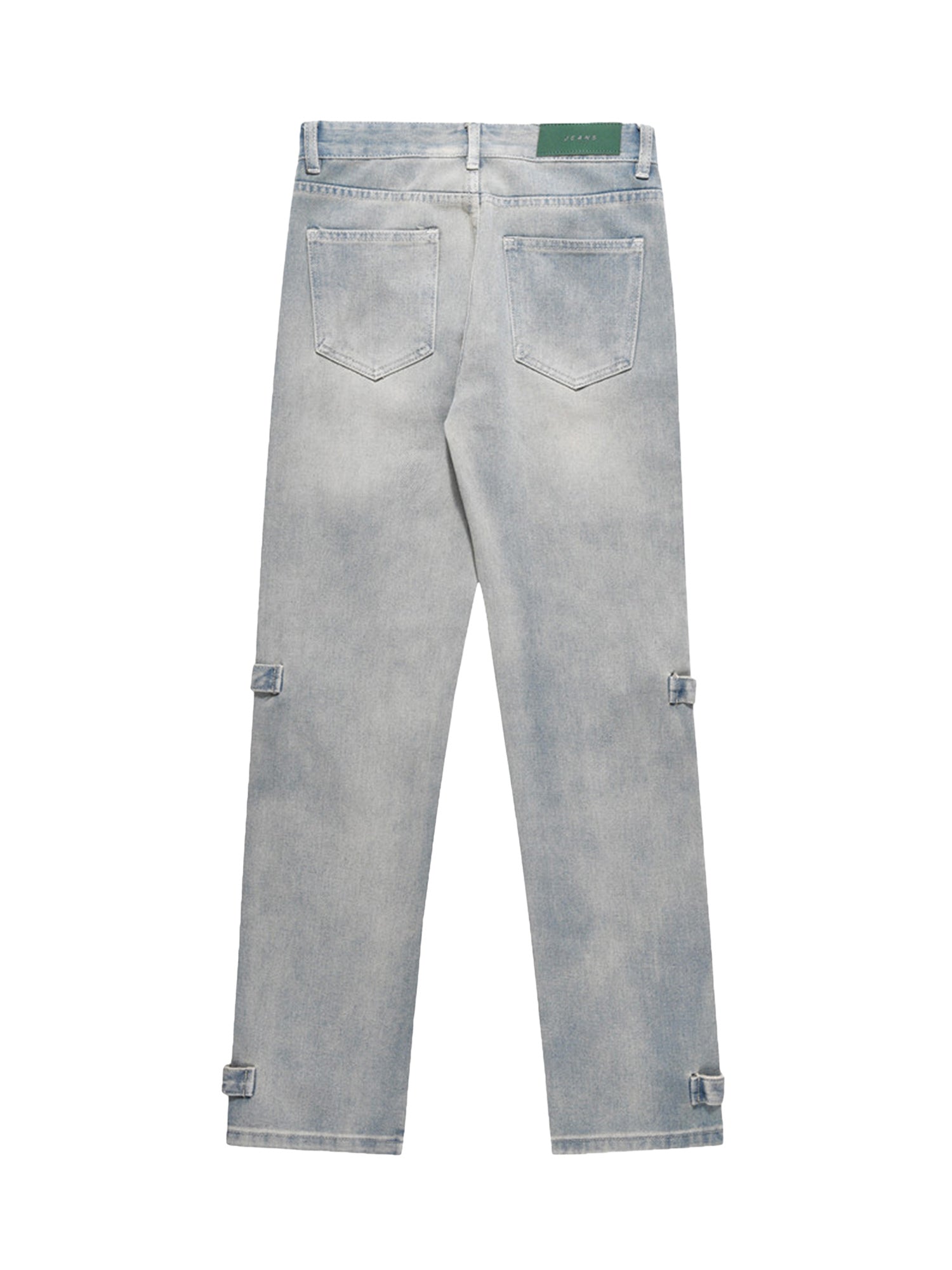 Sneakerhill High Street Hip-hop Zipper Straight Jeans SP2212198C4Y