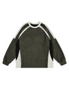 Sneakerhill Patchwork Color-Blocked Raglan Embroidered Sweatshirt SP231220J3N5