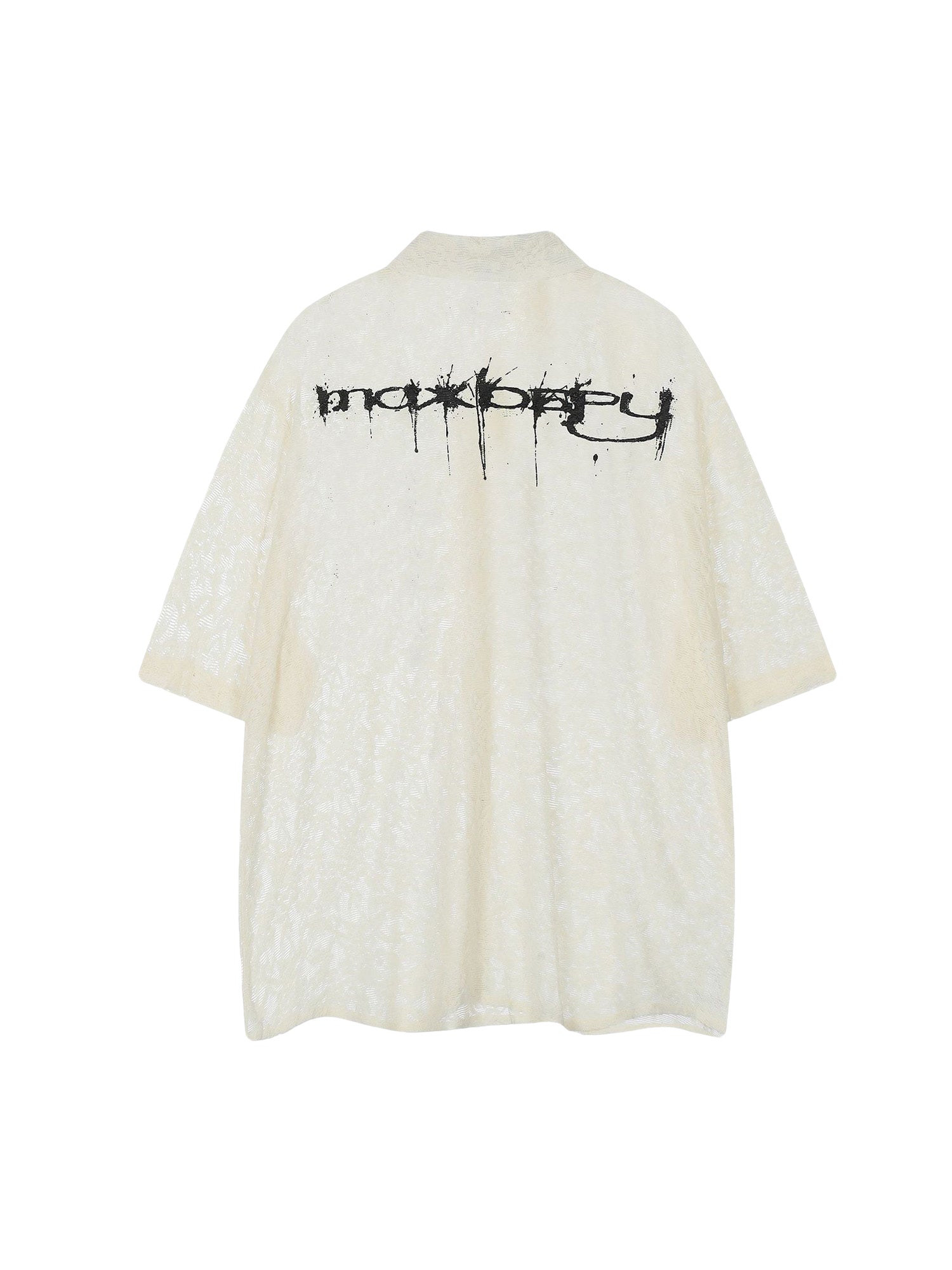 Retro High Street Hollow Printed Shirt SP240417SODY