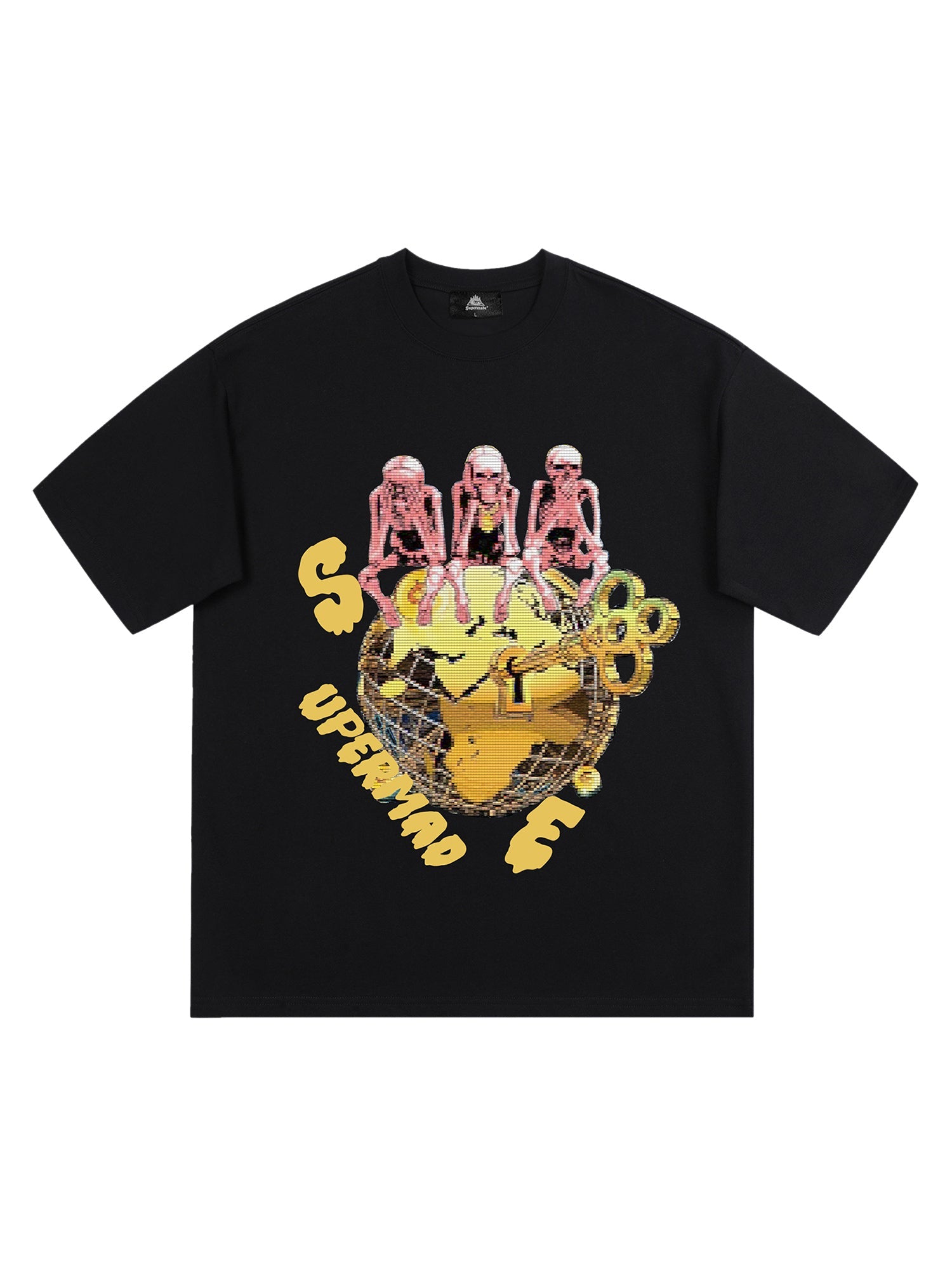 Sneakerhill Retro Skull Printed T-shirt SP240308E0JV