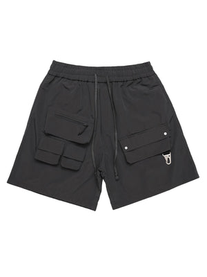 Street Patchwork Personalized Multi-pocket Shorts SP240328EQ2V