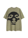 Sneakerhill Vintage Aged Portrait T-Shirt SP230824QOHC