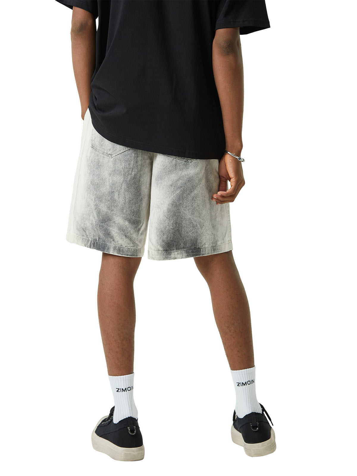 Sneakerhill Spray-painted Woodcut Hip-Hop Shorts SP240604MKNL