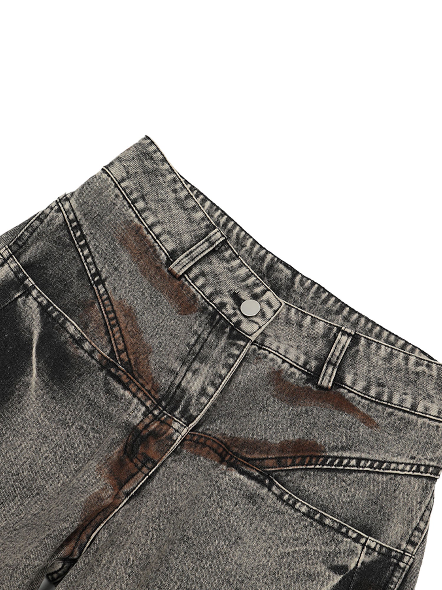 Sneakerhill American Street Style Washed Distressed Jeans - sneakerhillcom