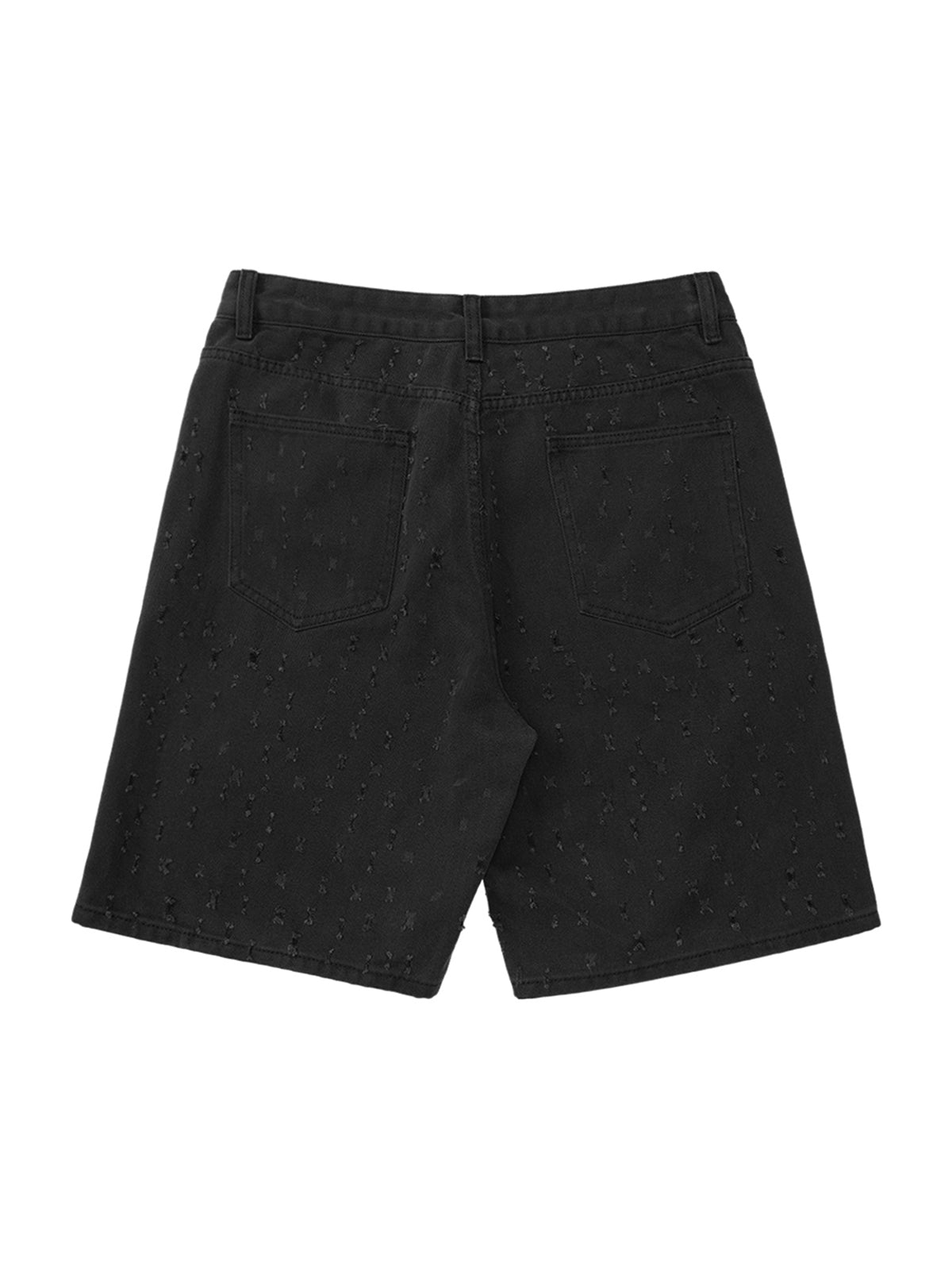 Sneakerhill High Street Niche Design Ripped Denim Shorts SP240611Q7CL