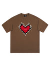 Sneakerhill Heart Print T-shirt SP230424AKBP