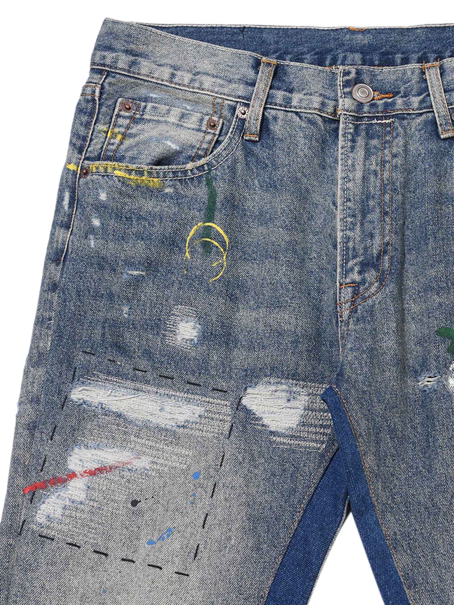 Sneakerhill Splashing Ink Patchwork Jeans SP220617N6SV