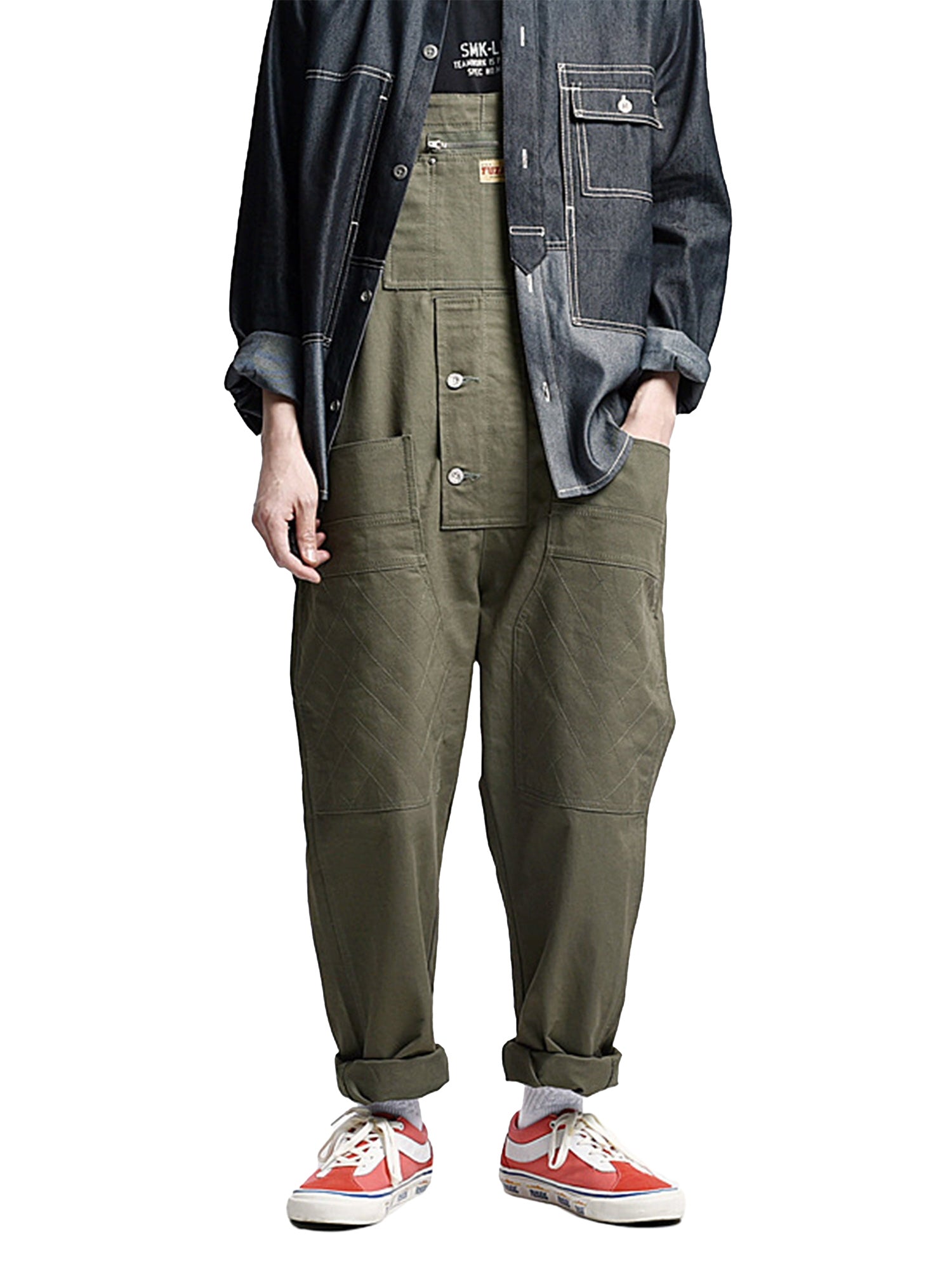 Sneakerhill Vintage Straight Men's Pants Overall -1248 SP220223NHYJ