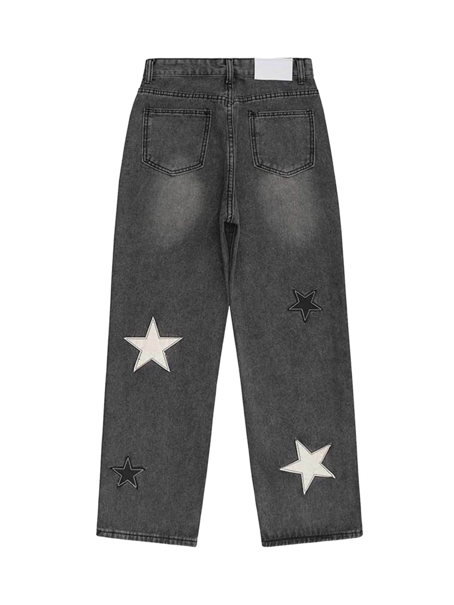 Sneakerhill Star Patch Embroidery Jeans SP230614FINO