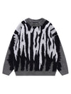 Sneakerhill Contrast Color Couple Knitted Sweater - 1907 SP2401175958