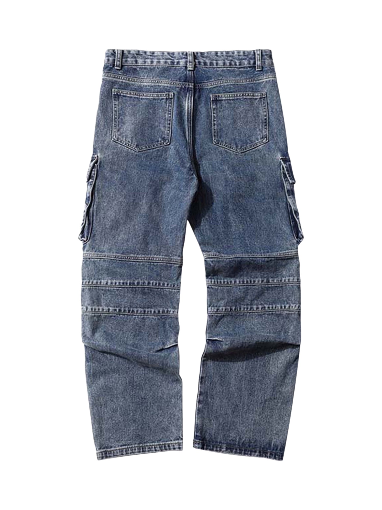 Sneakerhill Washed And Distressed Multi-pocket Jeans - 1698 SP230918L70U