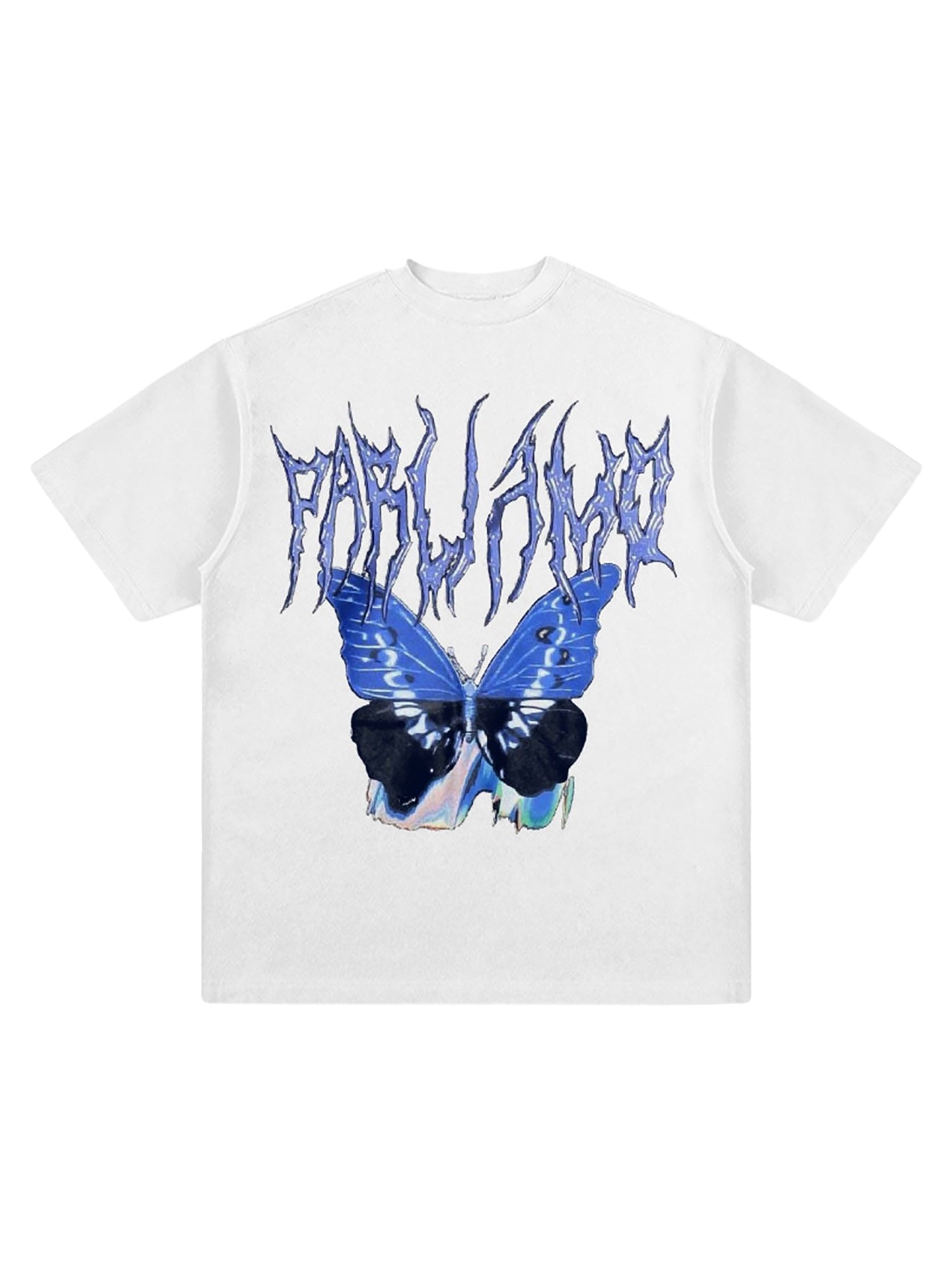 Sneakerhill Vintage Butterfly Print Loose T-shirt SP230817YW0J