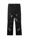 Sneakerhill Cross Printed Multi-Pocket Casual Pants - 1959 SP230927VJ8P