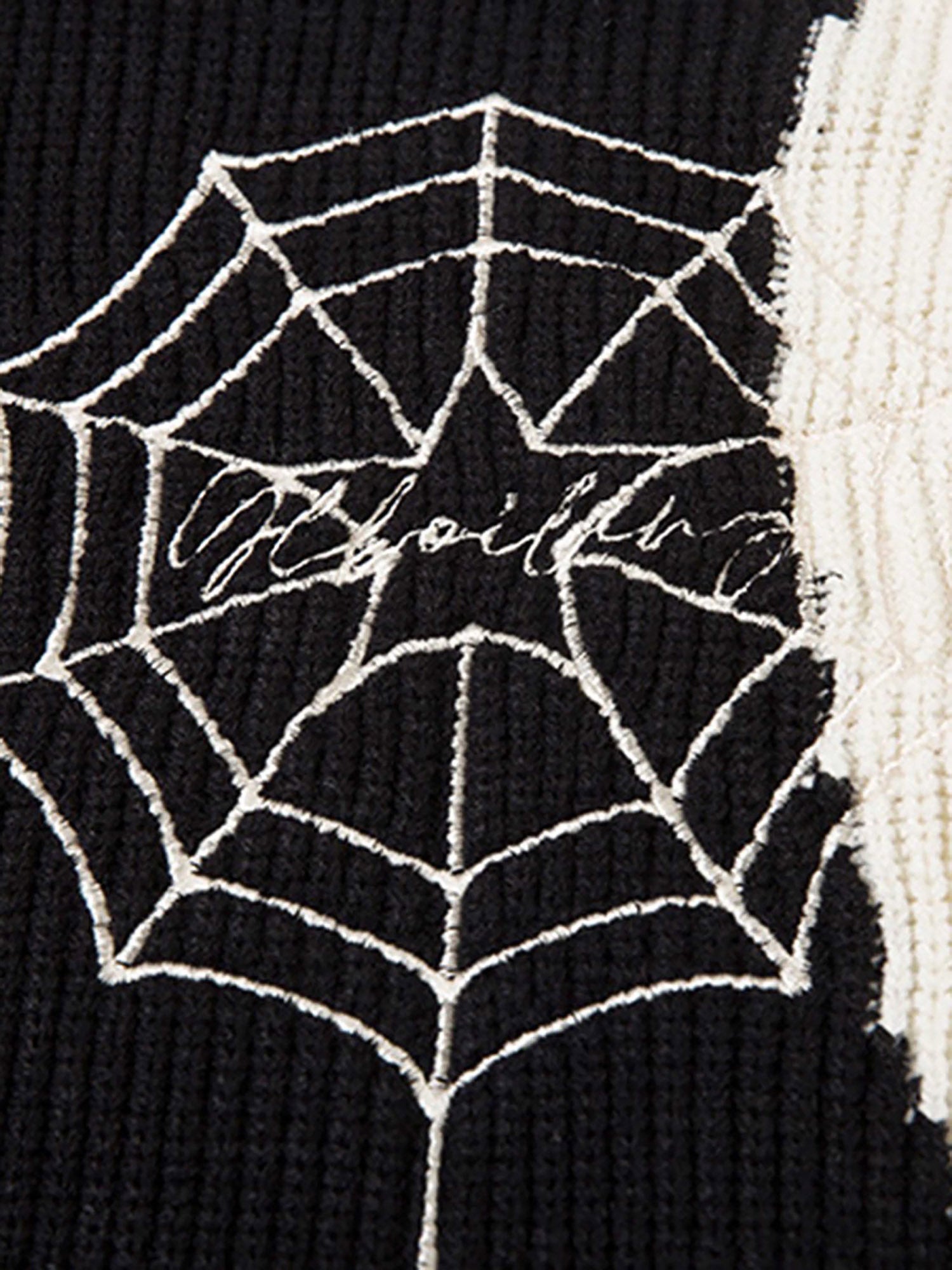 Sneakerhill Spider Loose Sweater Coat