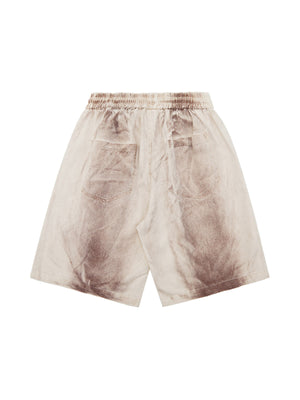 Sneakerhill Spray-painted Woodcut Hip-Hop Shorts SP240604MKNL