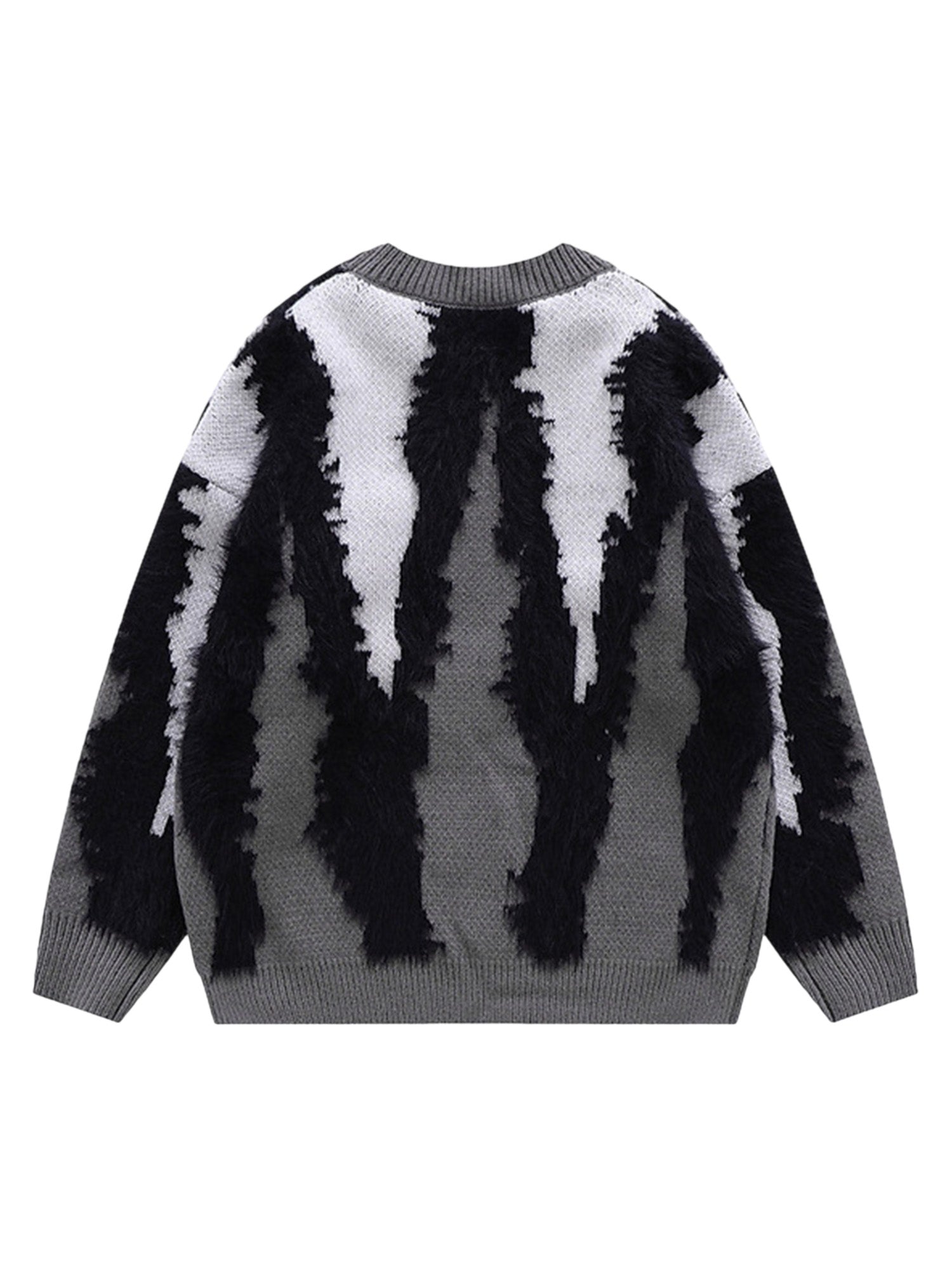 Sneakerhill Contrast Color Couple Knitted Sweater - 1907 SP2401175958