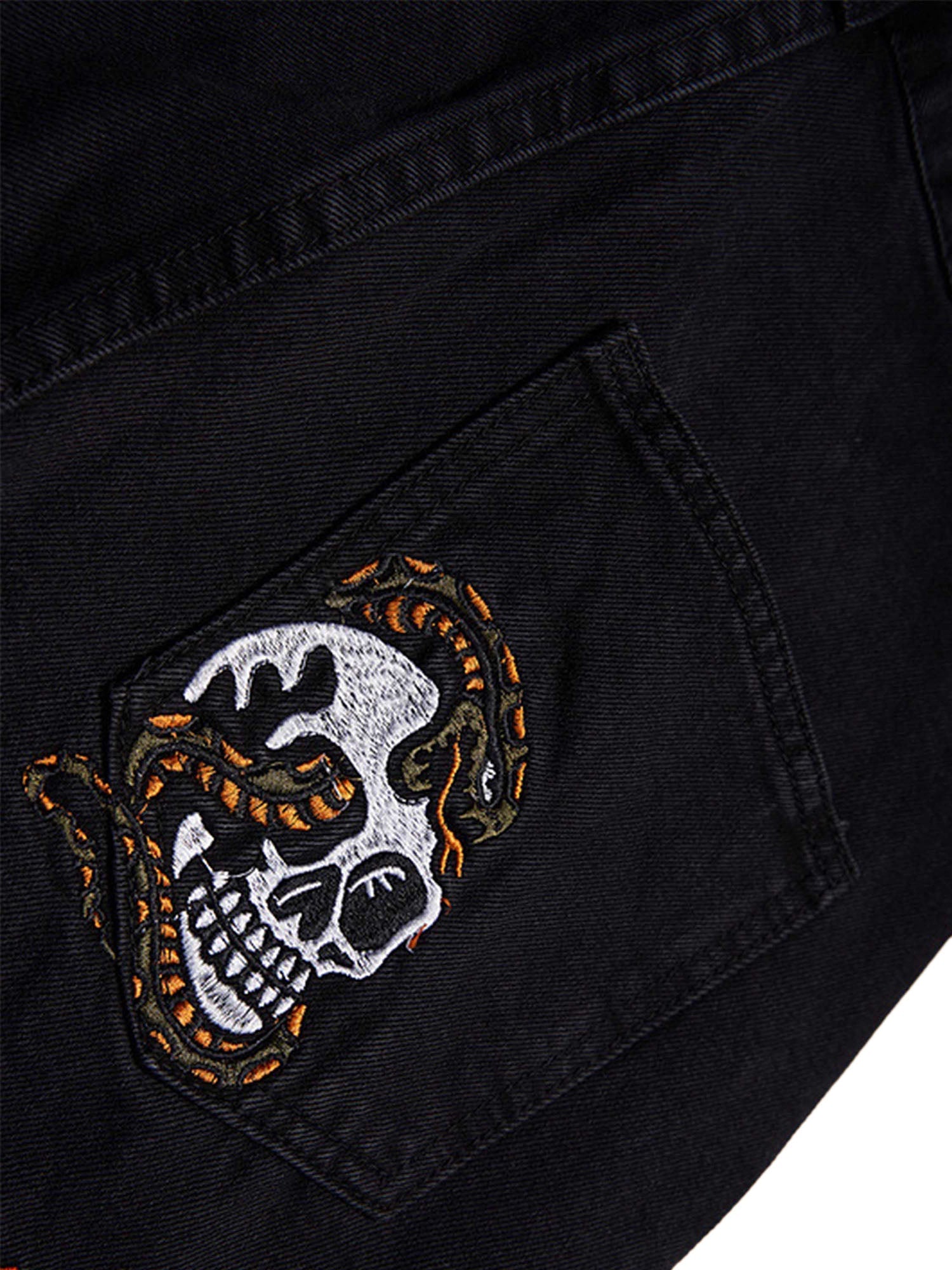 Sneakerhill High Street Embroidery Retro Jeans - 1574 SP220701UKRK