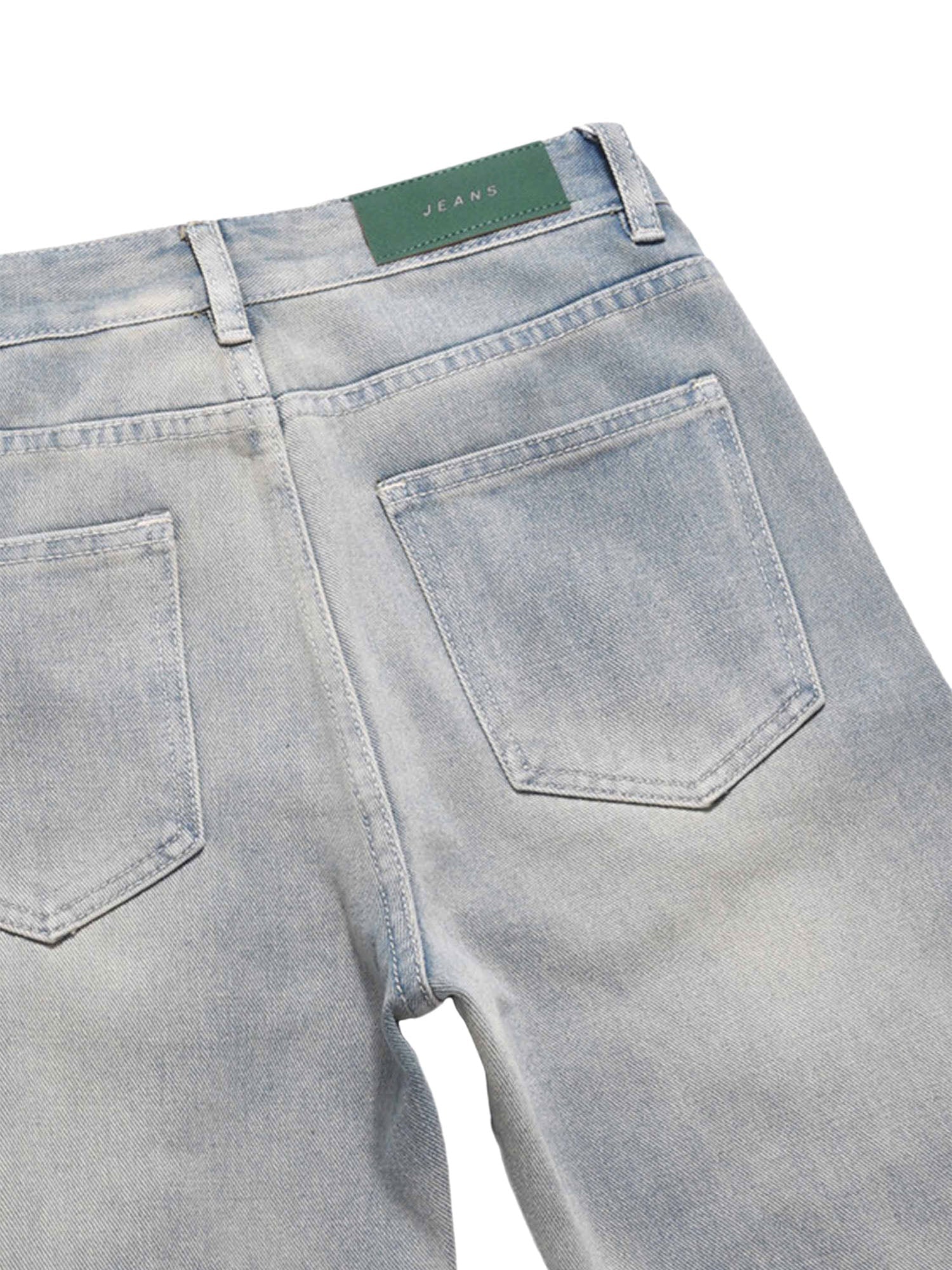 Sneakerhill High Street Hip-hop Zipper Straight Jeans SP2212198C4Y