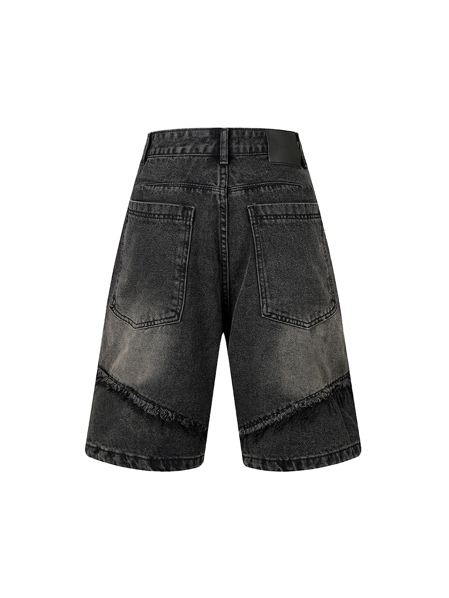 Sneakerhill High Street Irregular Beard Denim Shorts SP240613T3AG