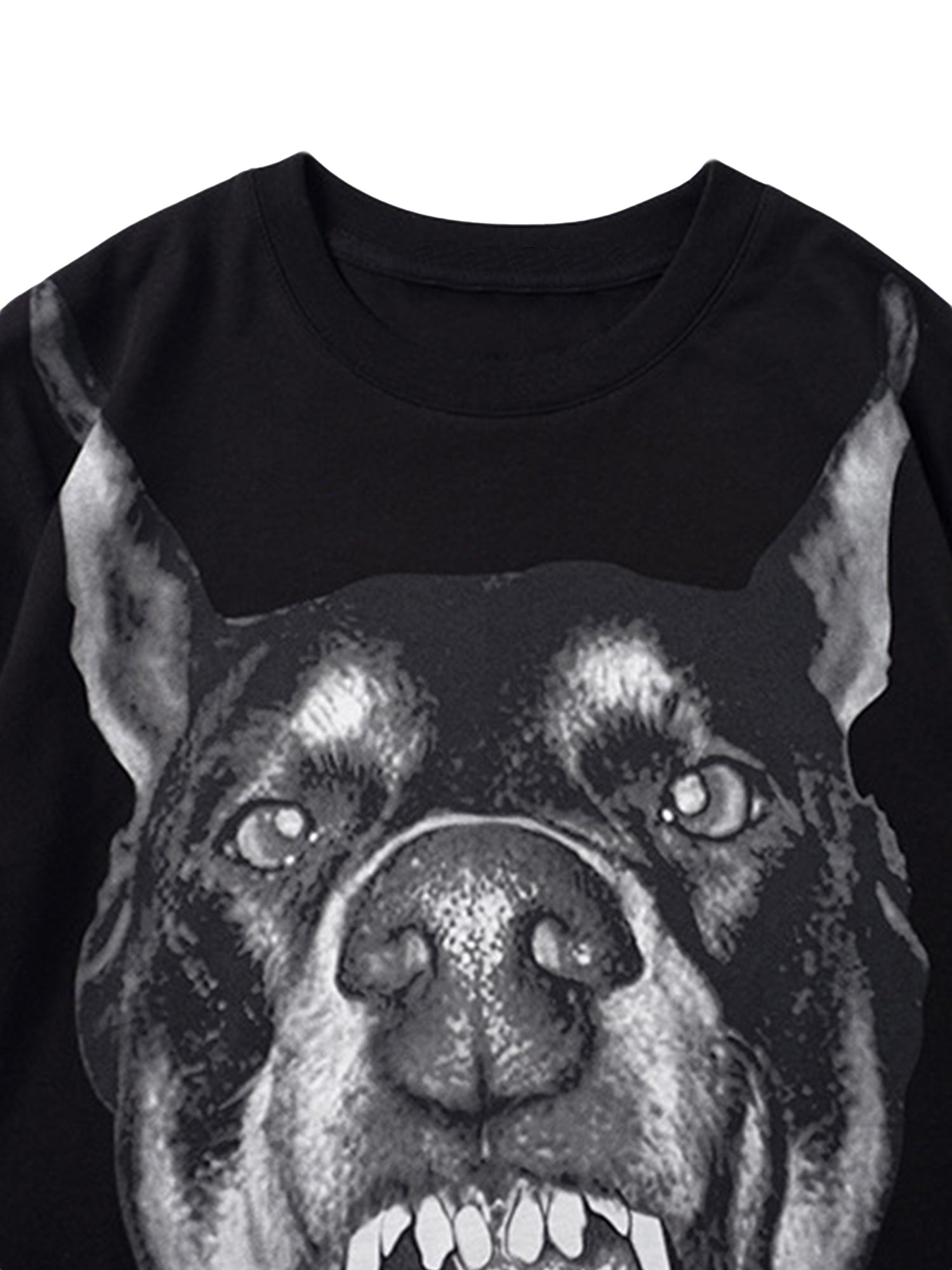 Sneakerhill 3D Printed Doberman Dog Head Hip Hop T-shirt - 2063 SP240423IL6S