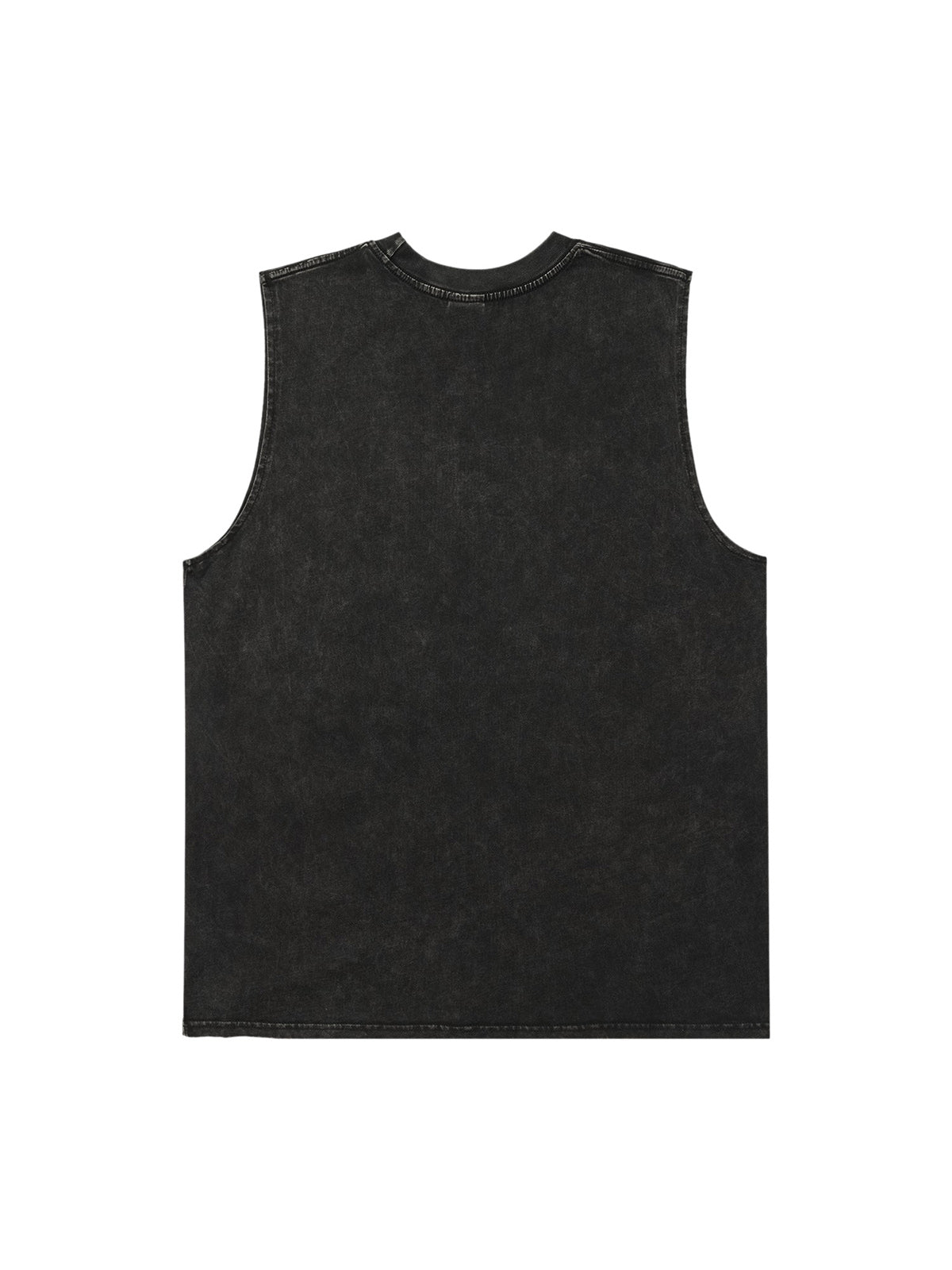 Sneakerhill Retro Washed Character Thorns Street Rap Vest SP240603PS9Y