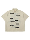 Sneakerhill Street Letter Print Short Sleeve Shirt SP2406053Y0A