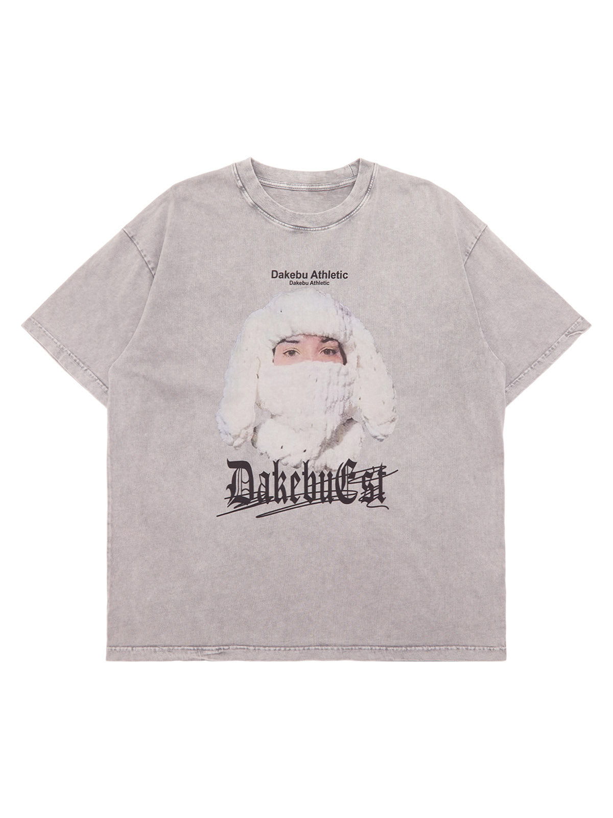 Sneakerhill Portrait Washed Distressed Street Rap T-shirt SP240603JUS6