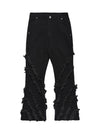 Sneakerhill Vintage Rough Edge Flared Jeans - 1721 SP230810FCCV