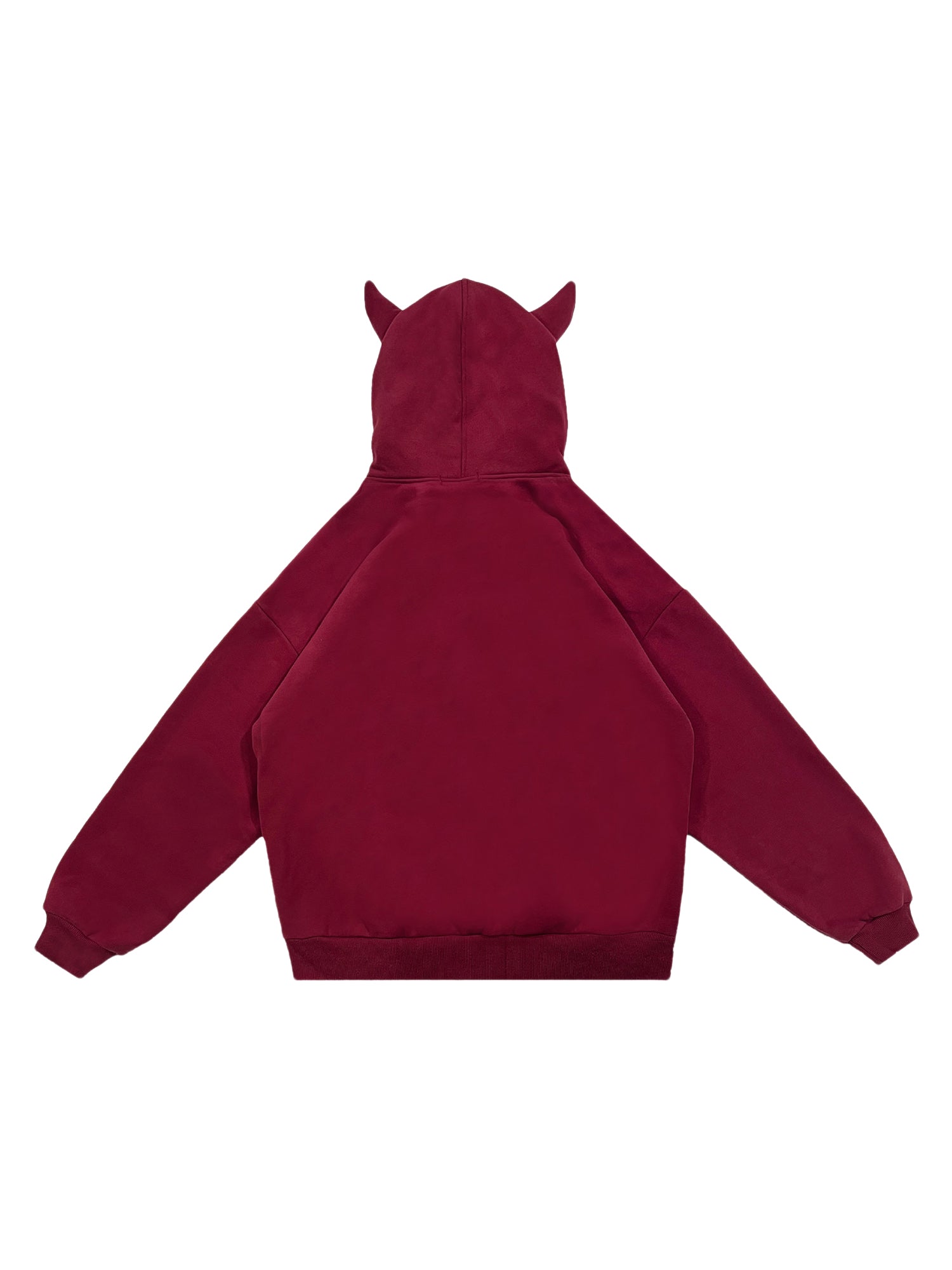 Sneakerhill Letter Print Velvet Hooded Sweatshirt - 1879 SP240105STWB