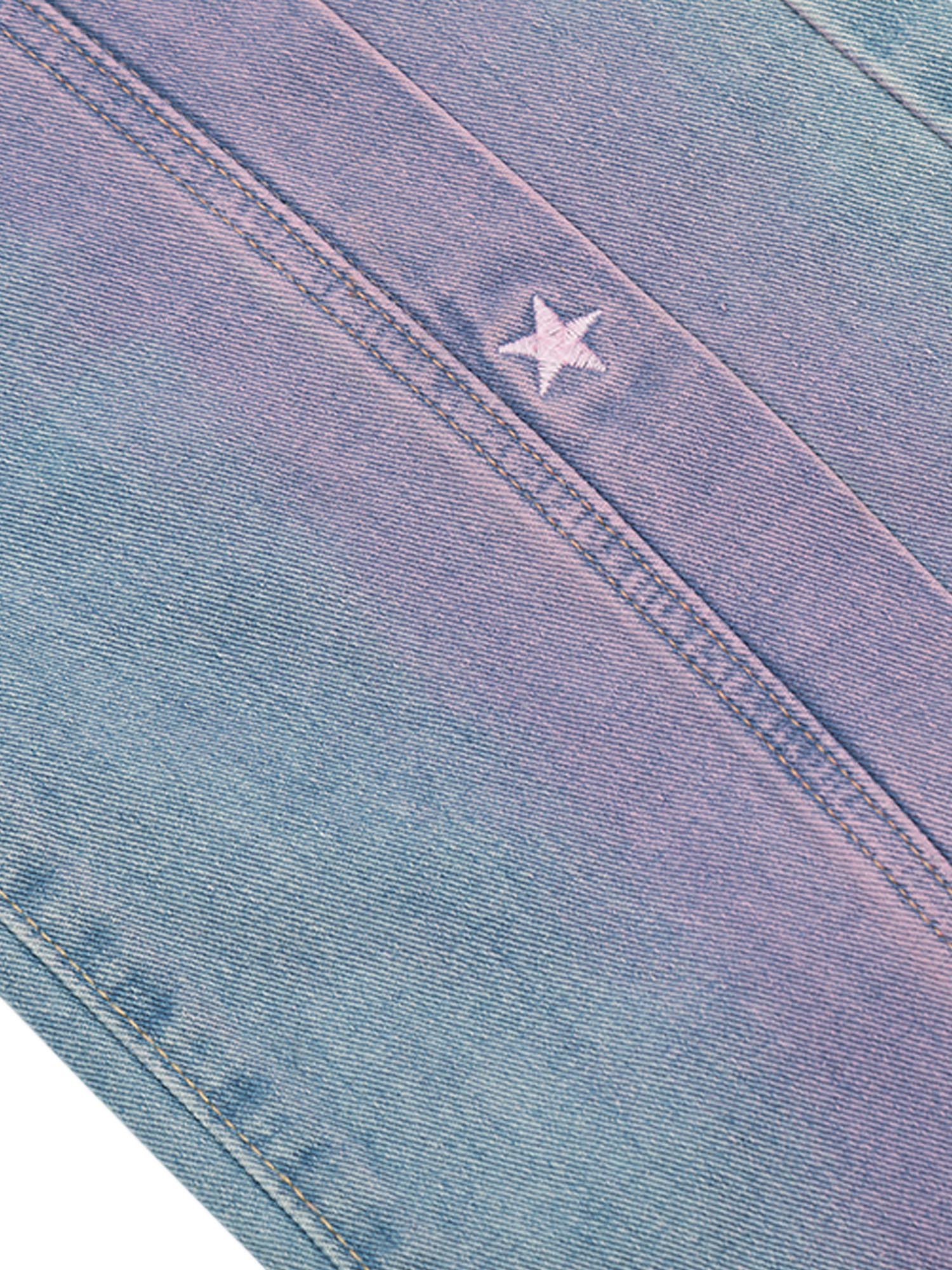 Sneakerhill American Retro Spray-painted Star Embroidered Jeans - sneakerhillcom