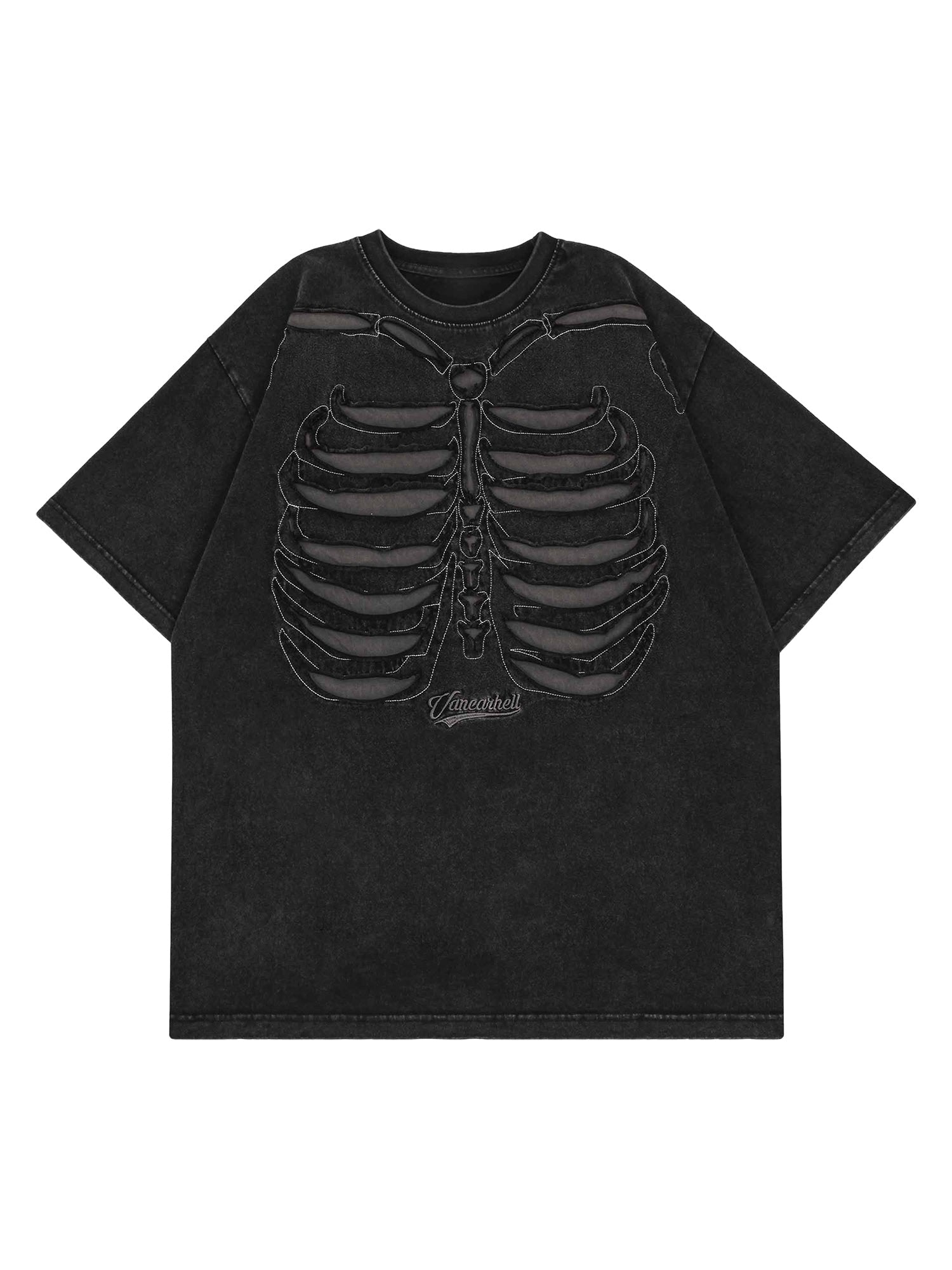 Dark Bones Washed Short-sleeved T-shirt - 1627